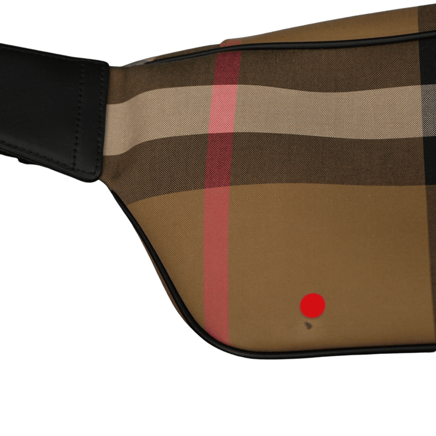 Burberry 'Sonny' Bum/Side Taupe Brown Check Bag (Defect) - Boinclo - Outlet Sale Under Retail