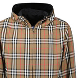 Burberry 'Stanford' Zip - Up Check Reversible Hooded Jacket Black & Check - Boinclo - Outlet Sale Under Retail