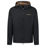 Burberry 'Stanford' Zip - Up Check Reversible Hooded Jacket Black & Check - Boinclo - Outlet Sale Under Retail