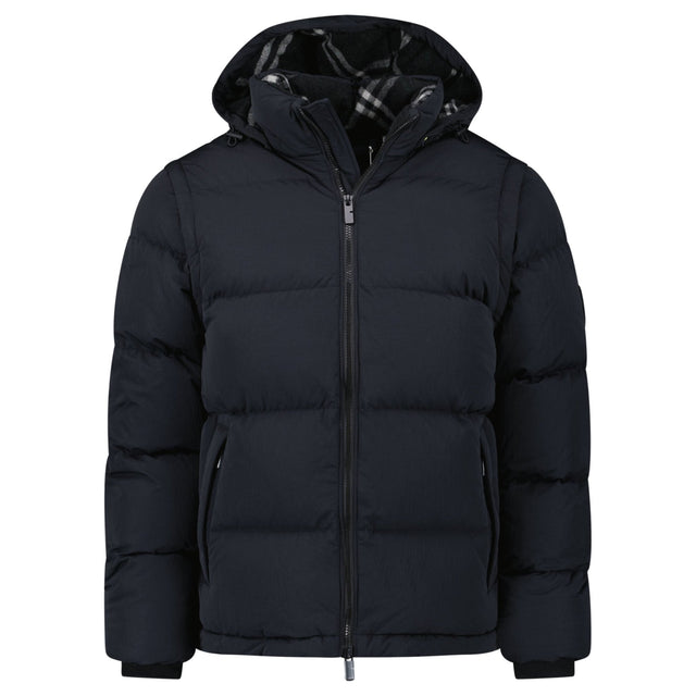 Burberry Technical Nylon Puffer Coat / Gilet in Charcoal Black - Boinclo - Outlet Sale Under Retail