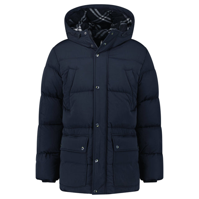 Burberry Technical Nylon Puffer Coat in Navy - Boinclo - Outlet Sale Under Retail