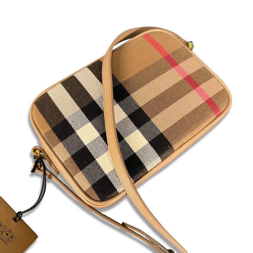 Burberry Camera Leather Cross Body Shoulder Bag Chestnut Beige - Boinclo - Outlet Sale Under Retail