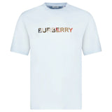 Burberry Check Logo Embroidered T-Shirt Light Blue - Boinclo - Outlet Sale Under Retail