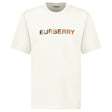 Burberry Check Logo Embroidered T-Shirt White - Boinclo - Outlet Sale Under Retail