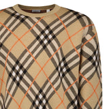 Burberry Check Long-Sleeve Sweatshirt in Beige - Boinclo - Outlet Sale Under Retail