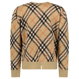 Burberry Check Long-Sleeve Sweatshirt in Beige - Boinclo - Outlet Sale Under Retail