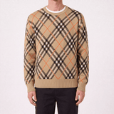 Burberry Check Long-Sleeve Sweatshirt in Beige - Boinclo - Outlet Sale Under Retail