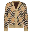Burberry Check Wool Cardigan in Beige - Boinclo - Outlet Sale Under Retail