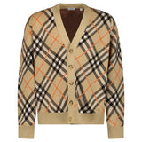 Burberry Check Wool Cardigan in Beige - Boinclo - Outlet Sale Under Retail