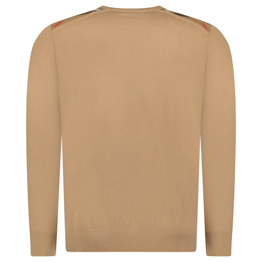 Burberry Check Wool Jumper Camel - Boinclo - Outlet Sale Under Retail