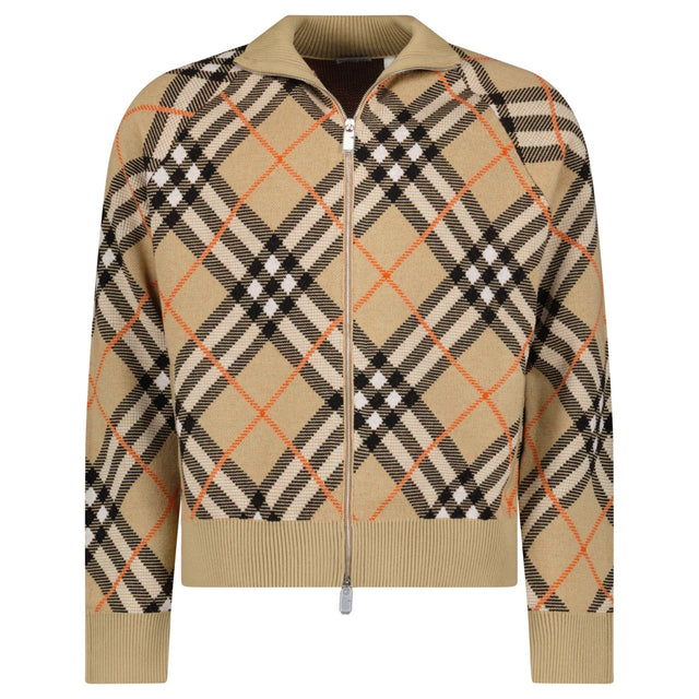 Burberry Check Zip Jacket in Beige - Boinclo - Outlet Sale Under Retail