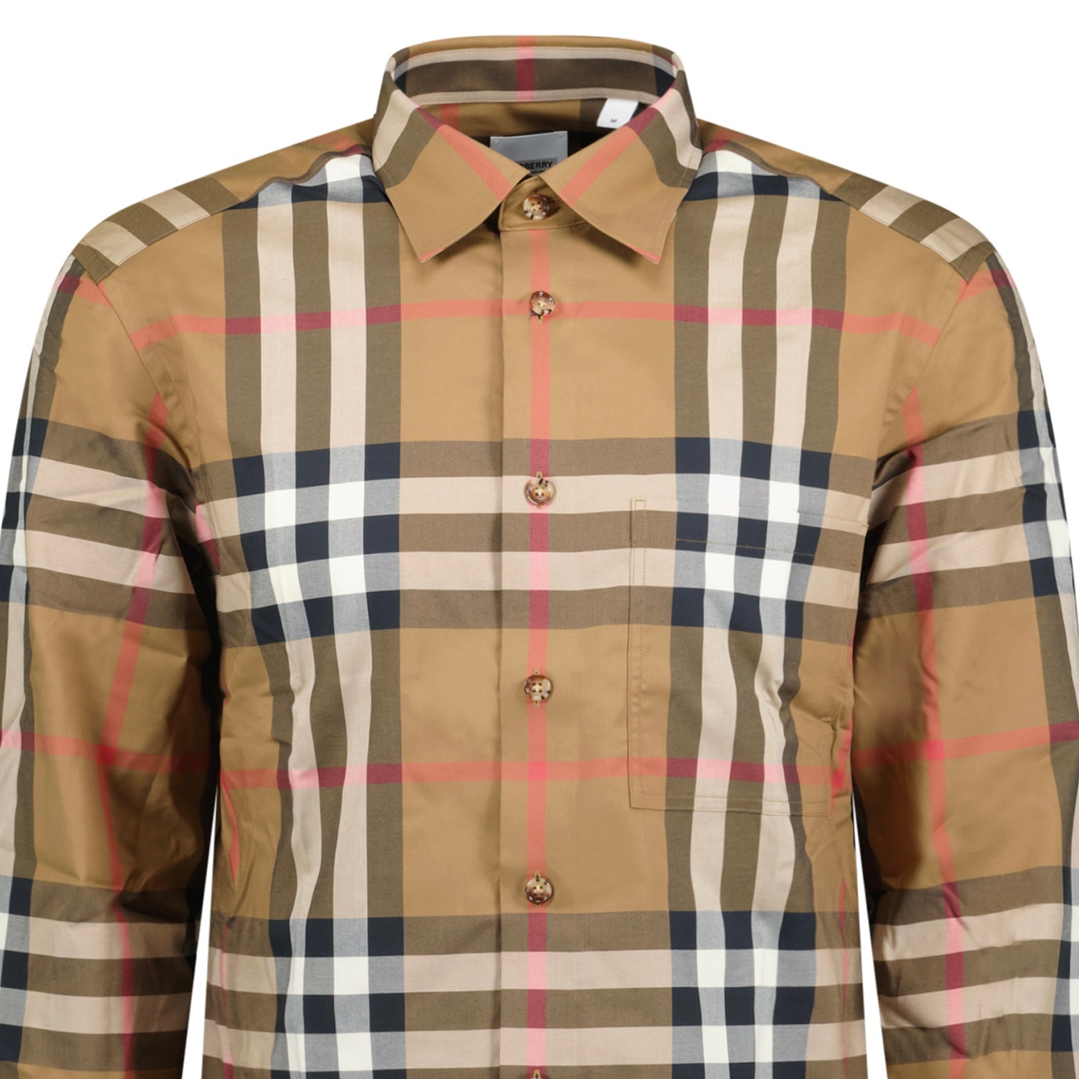 Mens Burberry buy Tartan check pattern button up shirt