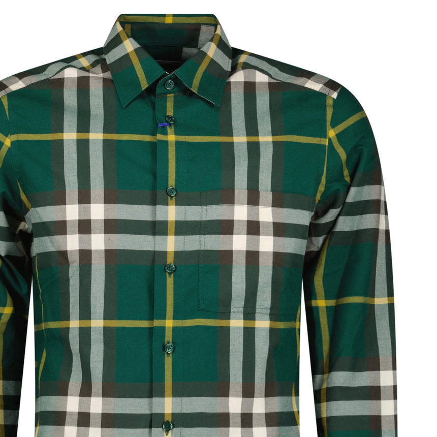 Burberry Claverdon Large Check Cotton Shirt in Ivy Green - Boinclo - Outlet Sale Under Retail
