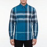 Burberry Claverdon Maxi Check Cotton Shirt in Pacific Blue - Boinclo - Outlet Sale Under Retail