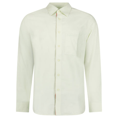 Burberry Claverdon Plain Long-Sleeved Poplin Shirt in Pistachio Green - Boinclo - Outlet Sale Under Retail