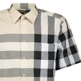 Burberry Claverdon Short-Sleeved Check Stretch Cotton Shirt in Modern Beige - Boinclo - Outlet Sale Under Retail