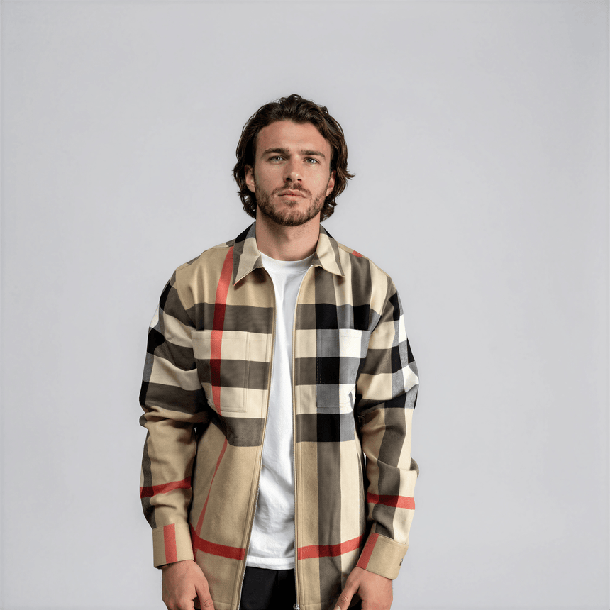 Burberry Clifden Check Overshirt in Archive Beige - Boinclo - Outlet Sale Under Retail