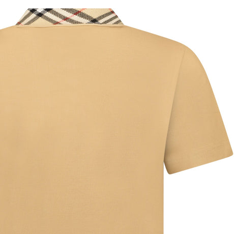 Burberry 'Cody' Check Short Sleeve Polo Shirt in Beige - Boinclo - Outlet Sale Under Retail