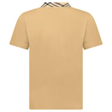 Burberry 'Cody' Check Short Sleeve Polo Shirt in Beige - Boinclo - Outlet Sale Under Retail