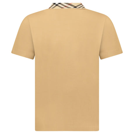 Burberry 'Cody' Check Short Sleeve Polo Shirt in Beige - Boinclo - Outlet Sale Under Retail