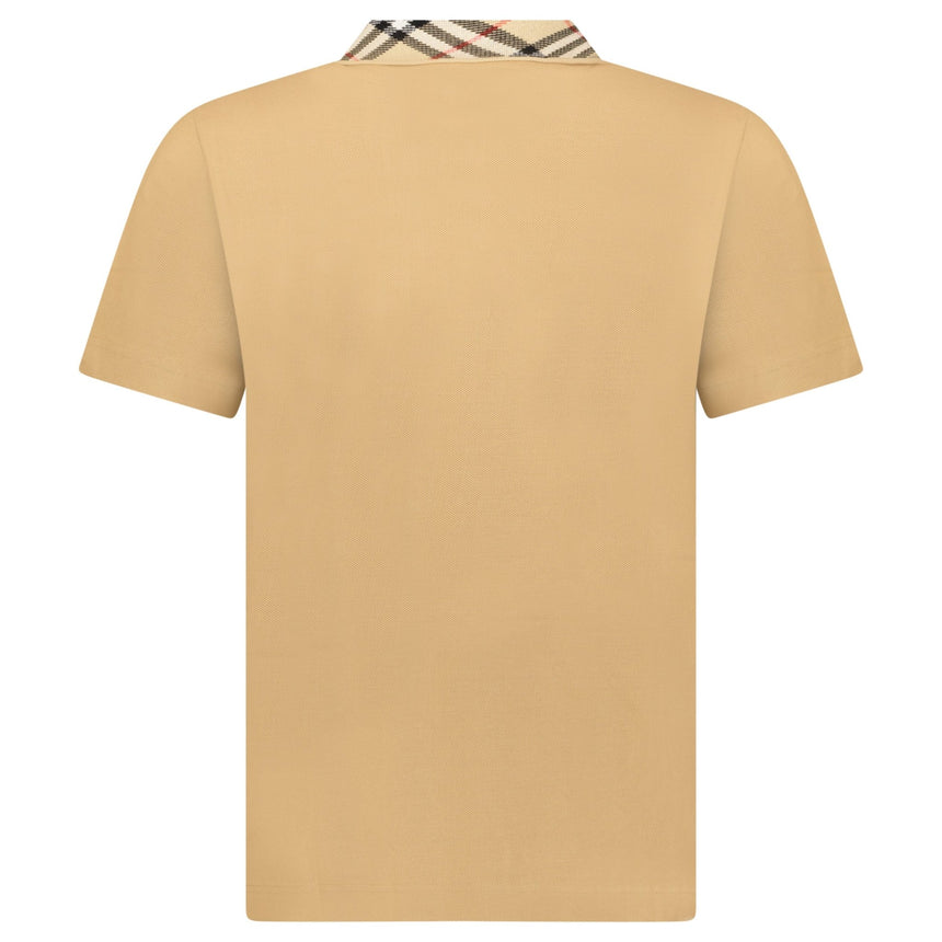 Burberry 'Cody' Check Short Sleeve Polo Shirt in Beige - Boinclo - Outlet Sale Under Retail