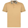 Burberry 'Cody' Check Short Sleeve Polo Shirt in Beige - Boinclo - Outlet Sale Under Retail