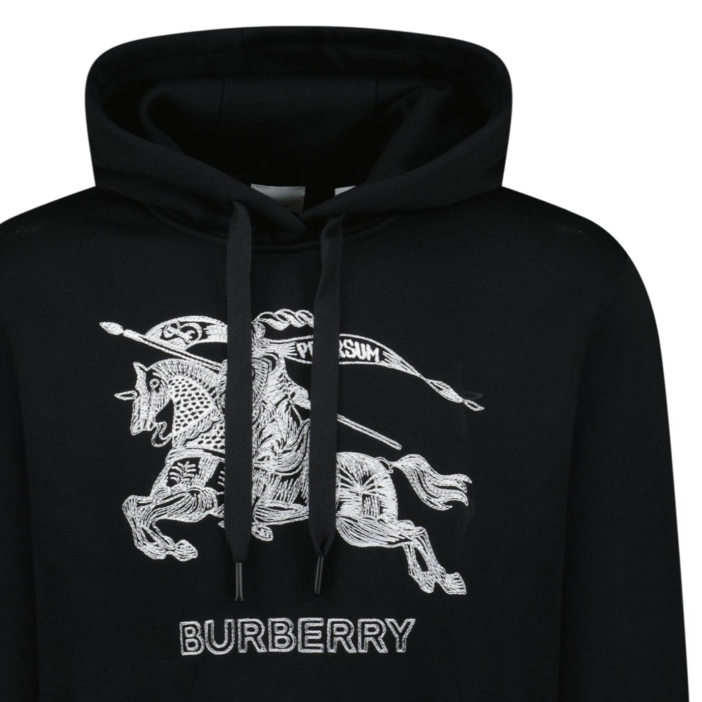 Burberry 'Drake' Embroidery Hooded Sweatshirt Black - Outlet