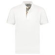 Burberry 'Eddie' TB Check Placket Polo-Shirt White - Boinclo - Outlet Sale Under Retail