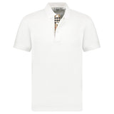 Burberry 'Eddie' TB Check Placket Polo-Shirt White - Boinclo - Outlet Sale Under Retail
