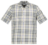 Burberry Elio Check Short-Sleeved Cotton Shirt in Lichen - Boinclo - Outlet Sale Under Retail