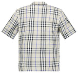 Burberry Elio Check Short-Sleeved Cotton Shirt in Lichen - Boinclo - Outlet Sale Under Retail