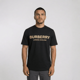 Burberry 'Ellison' Logo Print T-Shirt Black - Boinclo - Outlet Sale Under Retail