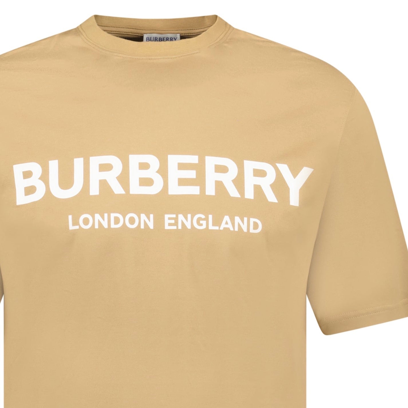 BURBERRY LONDON ENGLAND Tシャツ ベージュ XXS Burberry 'Ellison' London Logo Print T-Shirt Archive Beige