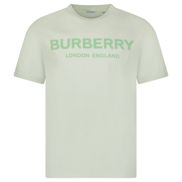 Burberry 'Ellison' London Logo Print T-Shirt Mint Green - Boinclo - Outlet Sale Under Retail
