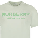 Burberry 'Ellison' London Logo Print T-Shirt Mint Green - Boinclo - Outlet Sale Under Retail