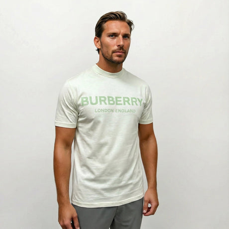 Burberry 'Ellison' London Logo Print T-Shirt Mint Green - Boinclo - Outlet Sale Under Retail