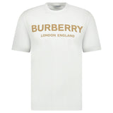 Burberry 'Ellison' London Logo Print T-Shirt White - Boinclo - Outlet Sale Under Retail