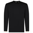 Burberry ‘Ellison’ Organic Cotton Check Long Sleeve T-Shirt in Black - Boinclo - Outlet Sale Under Retail