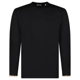 Burberry ‘Ellison’ Organic Cotton Check Long Sleeve T-Shirt in Black - Boinclo - Outlet Sale Under Retail