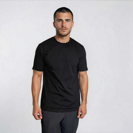 Burberry 'Ellison' Organic Cotton Check Sleeve Black - Boinclo - Outlet Sale Under Retail