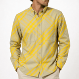 Burberry Eydon Check Shirt in Yellow and Light Green - Boinclo - Outlet Sale Under Retail
