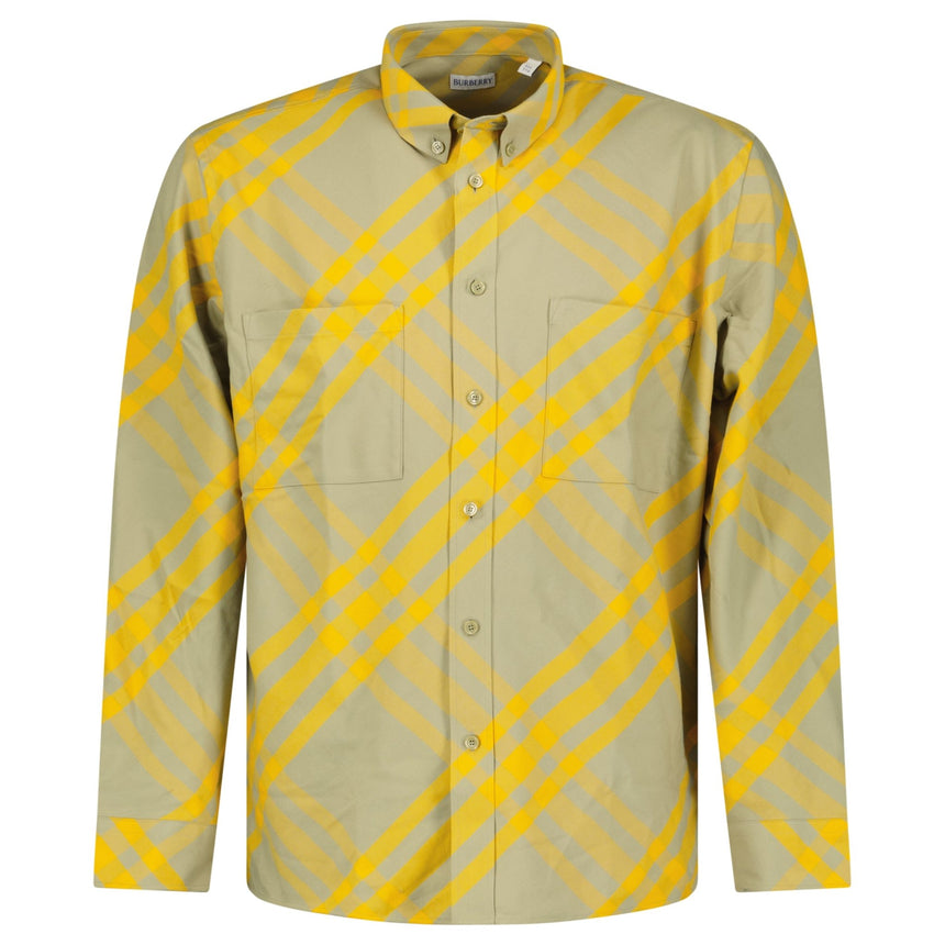 Burberry Eydon Check Shirt in Yellow and Light Green - Boinclo - Outlet Sale Under Retail