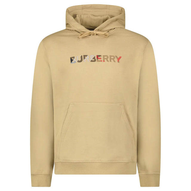 Burberry ‘Farley’ Logo Embroidered Hoodie in Archive Beige - Boinclo - Outlet Sale Under Retail