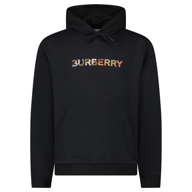 Burberry ‘Farley’ Logo Embroidered Hoodie in Black - Boinclo - Outlet Sale Under Retail