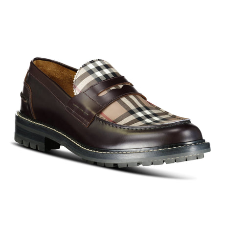 Burberry 'Fred' Check Loafer Conker Brown - Boinclo ltd - Outlet Sale Under Retail