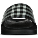 Burberry Furley Check Canvas Sliders Black & White - Boinclo - Outlet Sale Under Retail