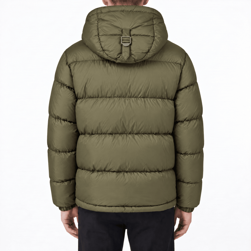 Burberry Halsby Down Puffer Jacket Khaki Green - Boinclo - Outlet Sale Under Retail