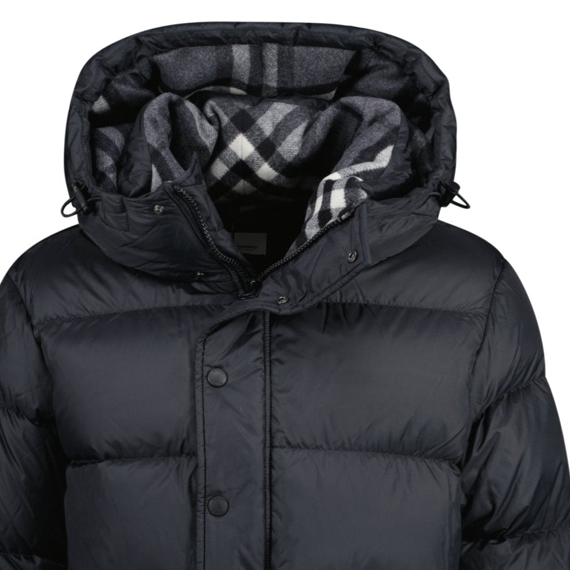 [BURBERRY]★Men's HALSBY Down Puffer Jacket★Black Burberry HALSBY PUFFER JACKET BLACK - Outlet Sale Always