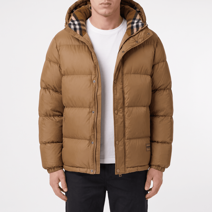 Burberry Halsby Puffer Down Jacket Brown - Boinclo - Outlet Sale Under Retail