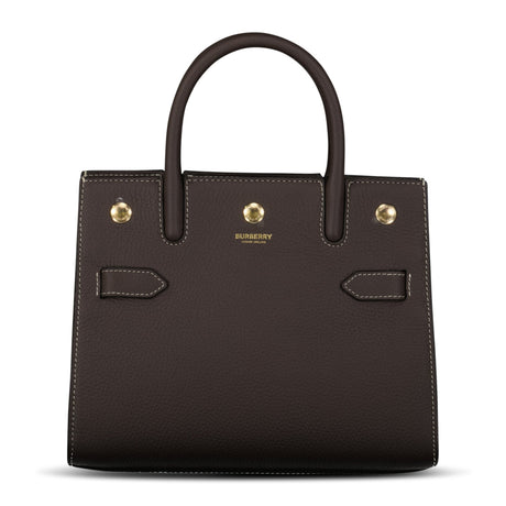 Burberry Handle Tote in Dark Clay Brown - Boinclo - Outlet Sale Under Retail